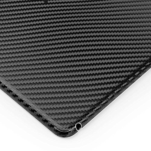 ArmorSuit - iPad 2017 LTE 4G Screen Protector + Black Carbon Fiber Skin Back Protector MilitaryShield w/ Lifetime Replacements - Front Anti-Bubble Ultra HD Shield