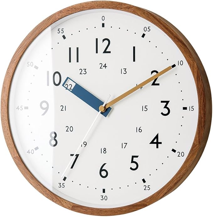 Amazon Co Jp 電波時計 壁掛け Storuman ストゥールマン ブルー インターフォルム Cl 2937bl 直径30 奥行4 5cm ホーム キッチン