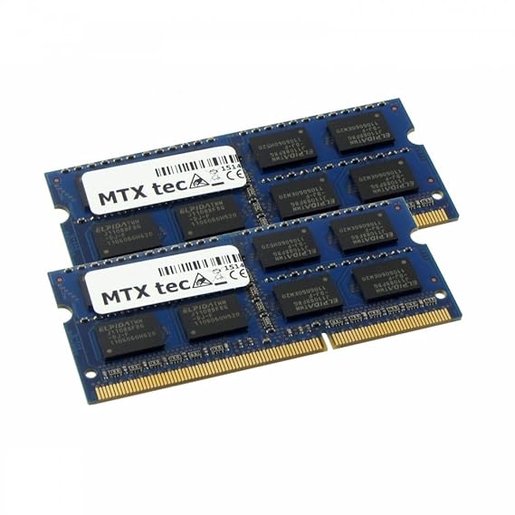 MTXtec 8GB Dual Channel Kit 2X 4GB DDR2 800MHz SODIMM DDR2 PC2-6400, 200 Pin RAM Laptop-Speicher