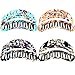 Mtlee 4 Pieces 3.7 Inches Hair Claws Large Hair Jaw Clips Non-slip Barrettes Grips for Girls and Women, 4 Colors