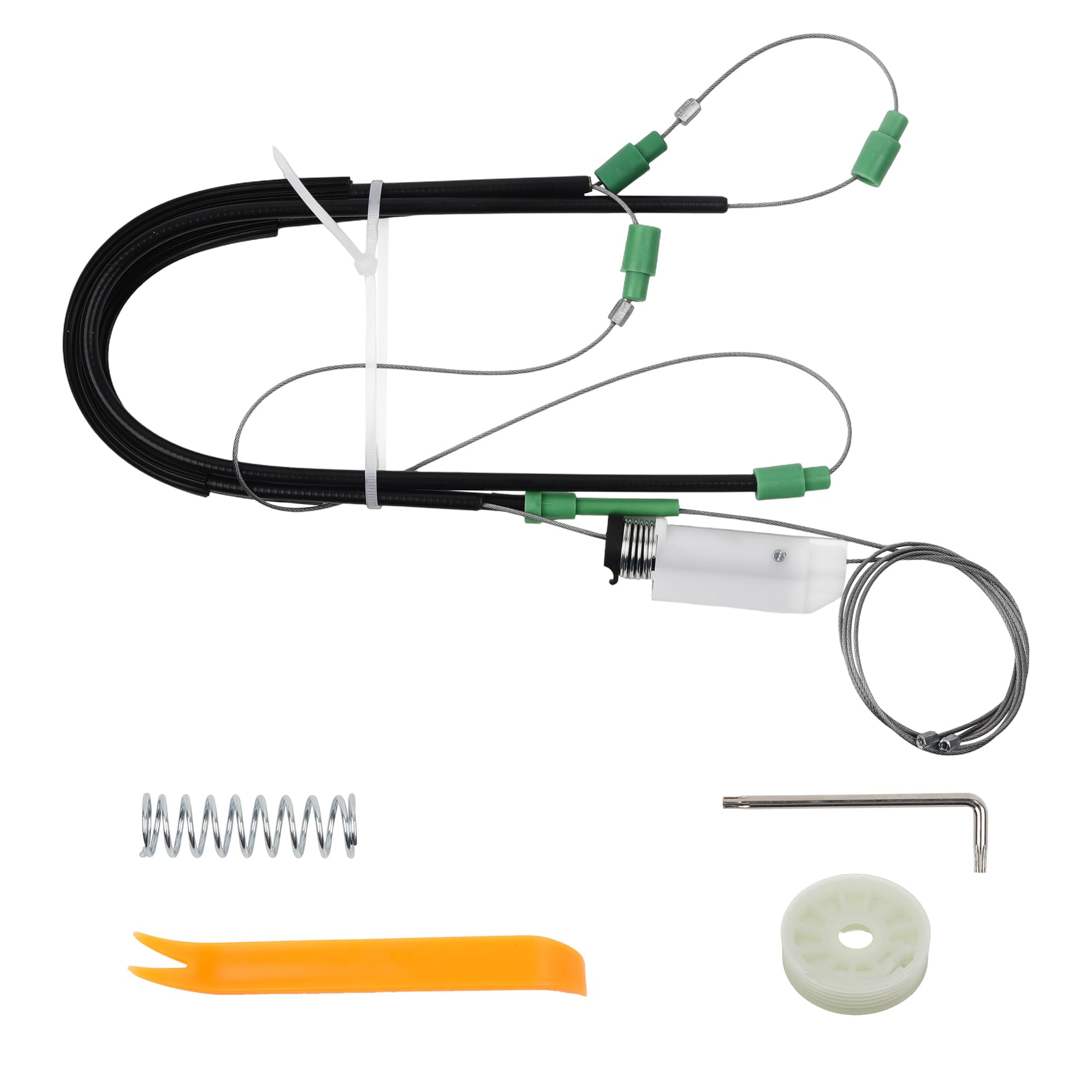 Photo 1 of Wahparts Front Right Passenger Side Window Regulator Repair Kit Compatible with 2005-2013 Chevrolet Corvette C6