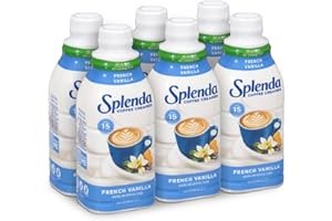 Splenda Sugar Free, Low Calorie Coffee Creamer (French Vanilla, 32 oz - Pack of 6)