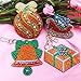 DIY Diamond Painting Keychains, Special Shaped Christmas Diamond Painting Ornaments, Small Diamond Art for Kids and Adult Beginners (4pcs)