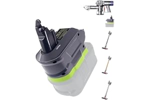UNIKI V6 Adapter for Dyson V6 Battery，Work for Ryobi 18V Lithium Battery Convert to for Dyson V6 DC58 DC59 DC61 DC62 SV04 SV09 Battery V6 Absolute/Motohead/Animal+Fluffy/Mattress/Vacuum