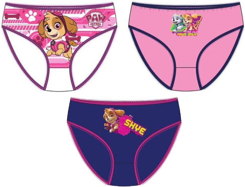 Underwear for Girls Licence in Cotton: Disney, Minnie, Paw Patrol, Peppa Pig,Hello Kitty.