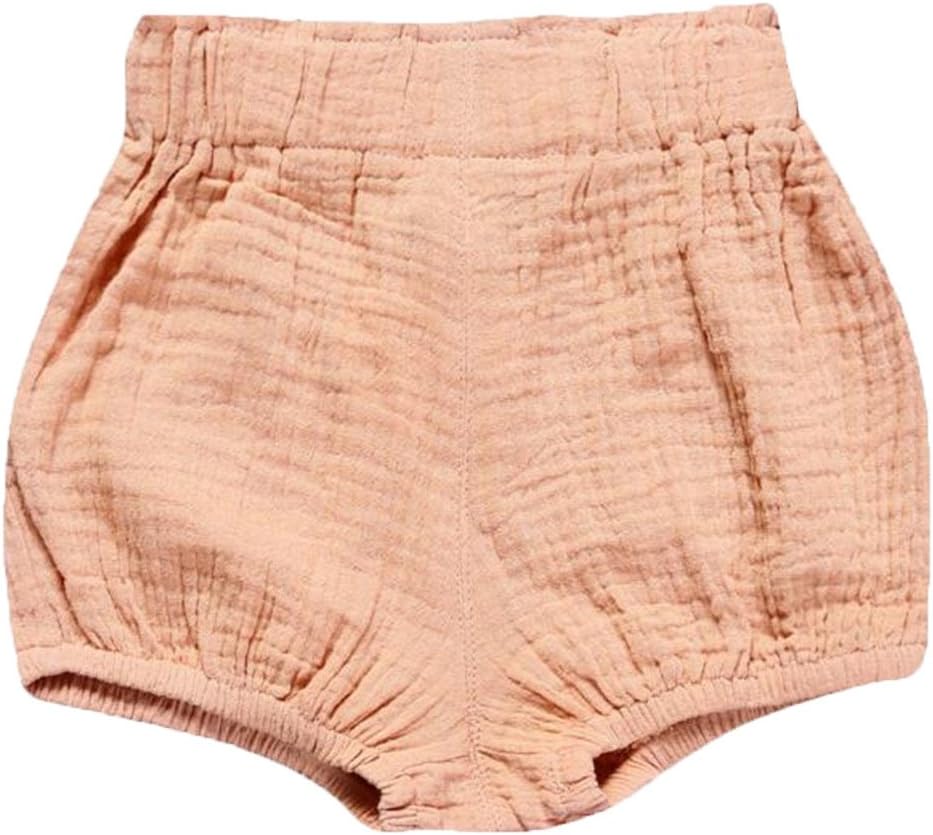 Unisex Baby Girls Boys Cotton Linen Blend Bloomer Shorts