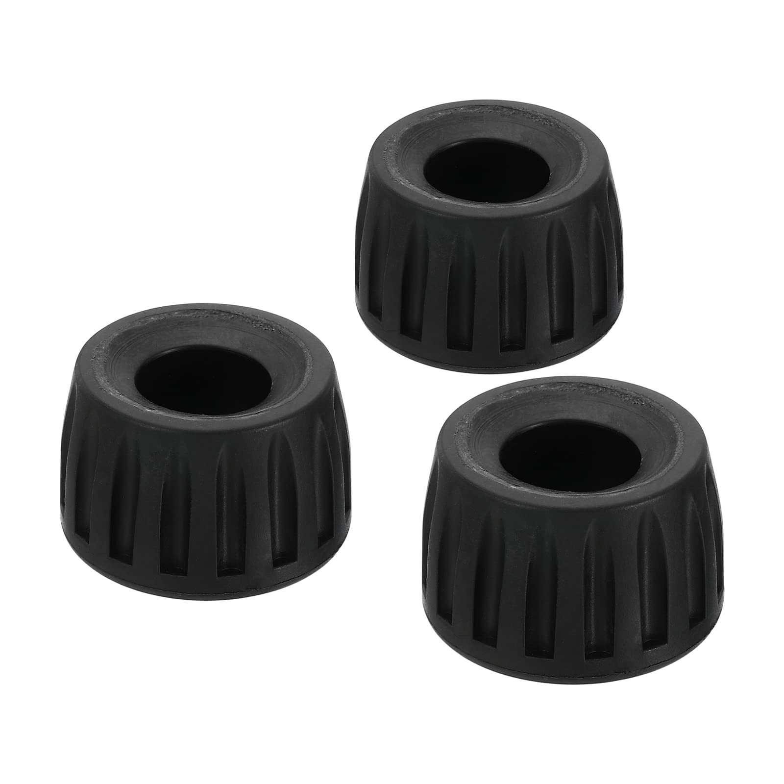 PATIKIL Universal 17mm ID Rubber Tripod Feet, 3 Pack Anti-Slip Tripod Replacement Parts for Camera Tripods Monopod, Black