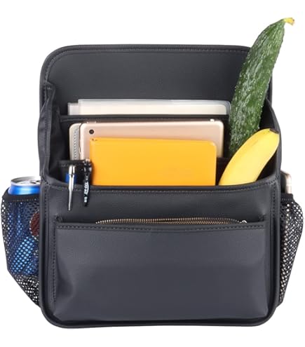 Tasmanian Tiger TT Modular Front Seat Panel Rückenlehnenschutz Molle-Taschen kompatibler taktischer Auto Rück-Sitz Organizer (Schwarz