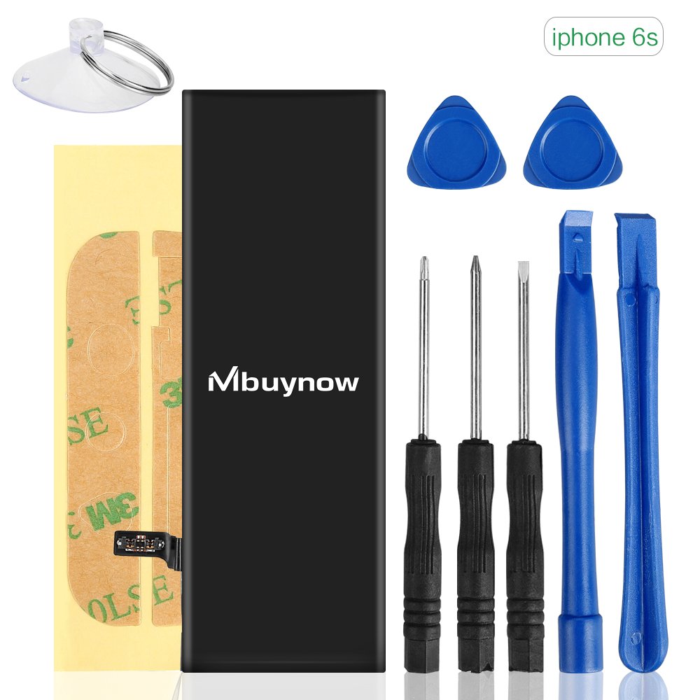 Mbuynow iPhone 6S Battery Replacement, Complete Repair Kit with Tools and Instructions High Capacity (1715mAh) New 0 Cycle