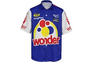 XIOLKI Ricky Bobby Shirt Talladega Nights Short Sleeve Shirt Men's Casual Shirt