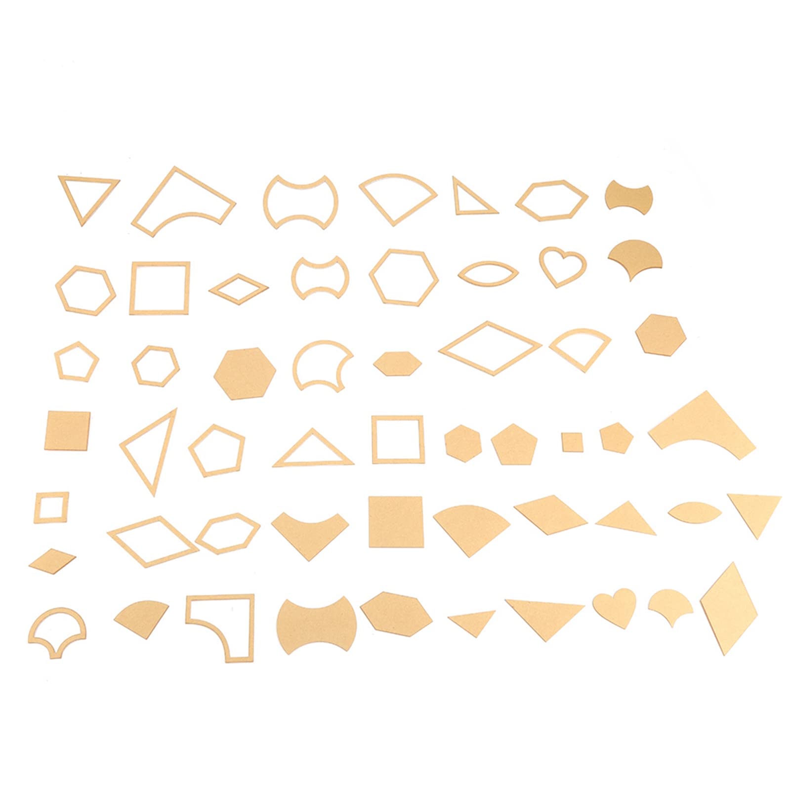 Hilitand Clear Acrylic Pattern Stencil Template Set DIY Leather Craft Quilting Sewing Tool 54 pcs
