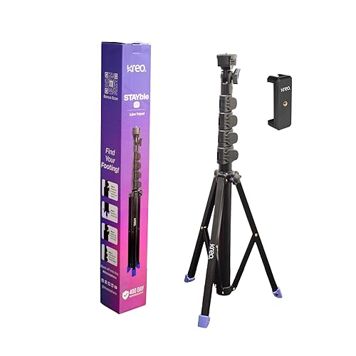 Kreo Stable Tripod Stand with Phone Holder for Ring Lights