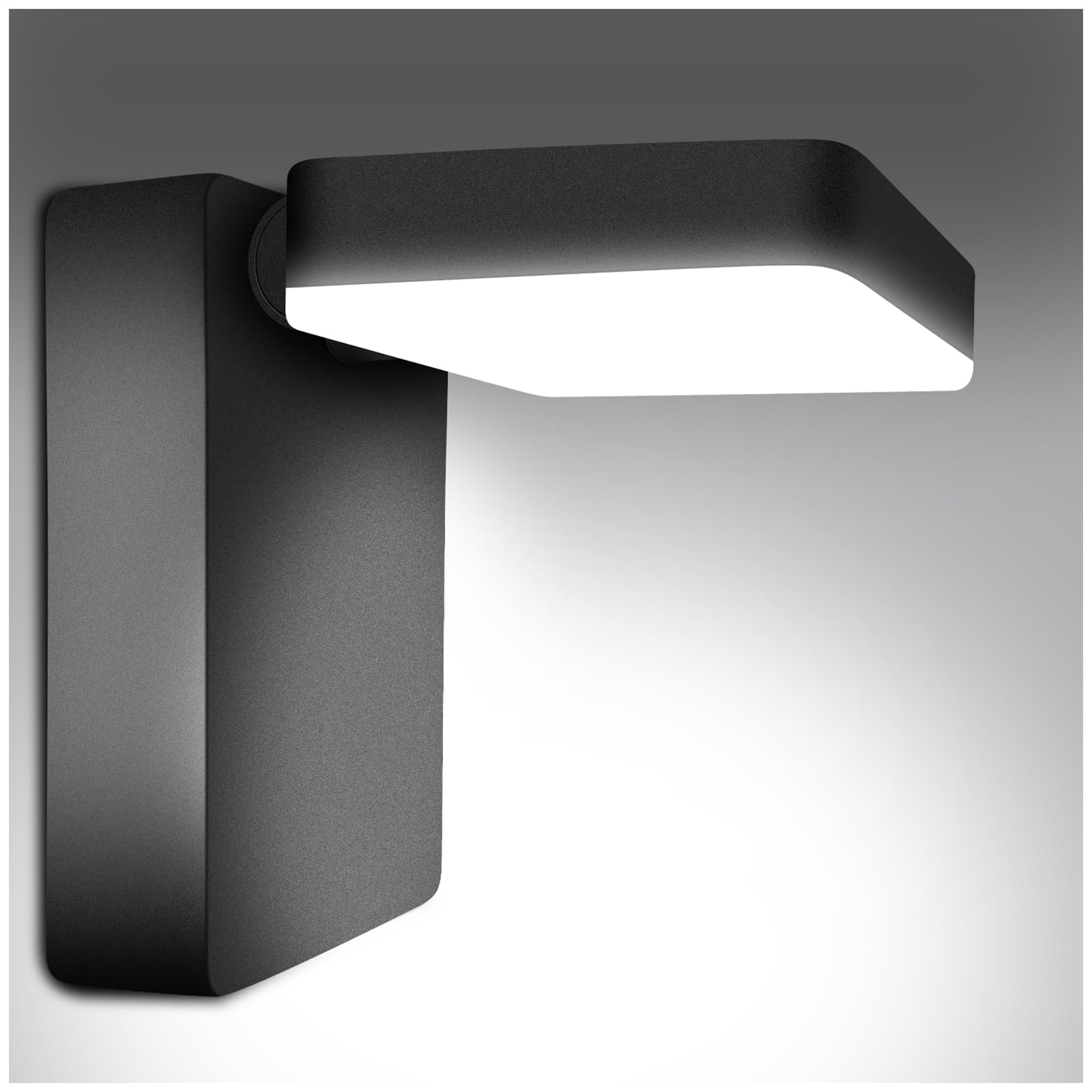 Photo 1 of ledmo 60W LED Outdoor Wall Light 350° Horizontal/180° Vertical LED Exterior Wall Lights Modern Neighbor Friendly Adjustable Exterior Flood Lighting 5000k 6000lm IP66 for Upper Areas Yard Porch
