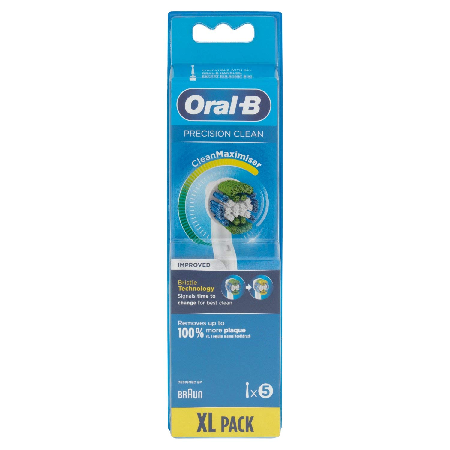 Oral-B Precision Clean Replacement Heads with Cleanmaximiser Technology, White, 15 gram