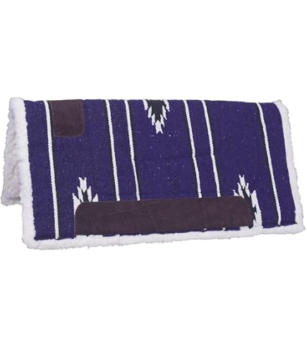 Tapis De Selle épais En Feutre Et Laine - 41x24 Cm, Doux Et Confortable Pour Cheval