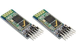hiBCTR 2 Pack HC-05 Dual-Mode Serial Data Component - EDR 2.0 Node Module Compatible with MCU Projects