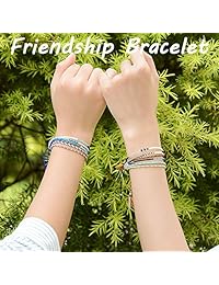 Jeka Handmade Wrap Friendship Braided Bracelet for Women Teen Girls Colorful Wrist Cord Adjustable Birthday Gifts-Party Favors