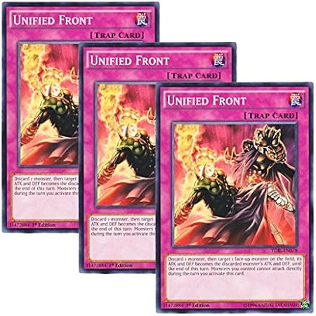 Amazon 3枚セット 遊戯王 英語版 Tdil En078 Unified Front 共闘 ノーマル 1st Edition トレカ 通販