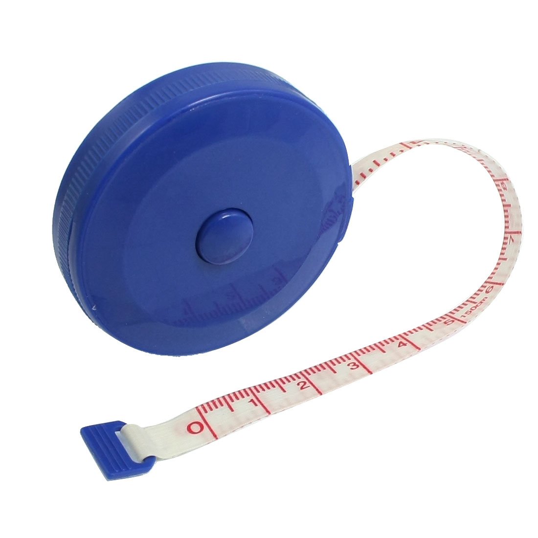 Sourcingmap Double Side 1.5M 60 Inches Retractable Fiber Glass Tape Measure Blue