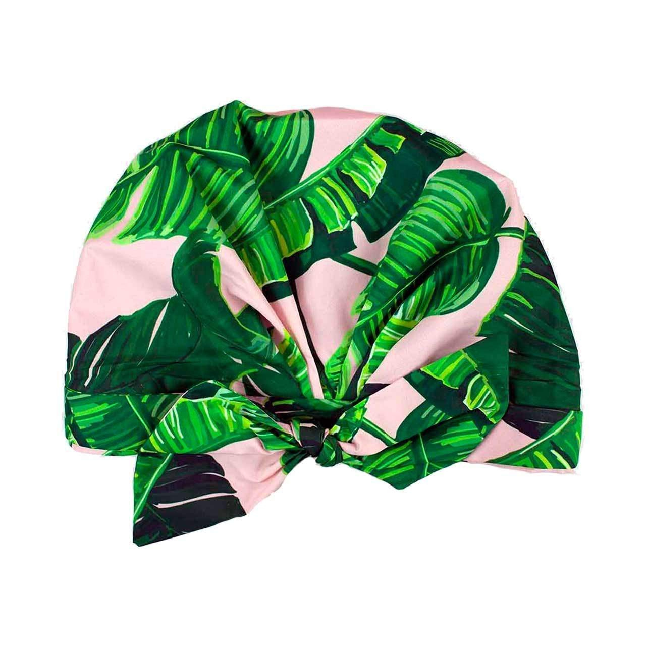 Kitsch Luxury Shower Cap for Women - Waterproof, Reusable Shower Caps (Palm Leaves): Beauty