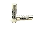 Ceramic Fuse 0.2A, HV510, 200mA / 600VAC, 5x20mm