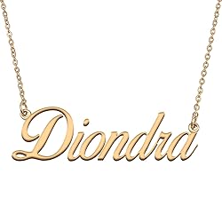 HUAN XUN Customized Custom Simple Any Name Necklace