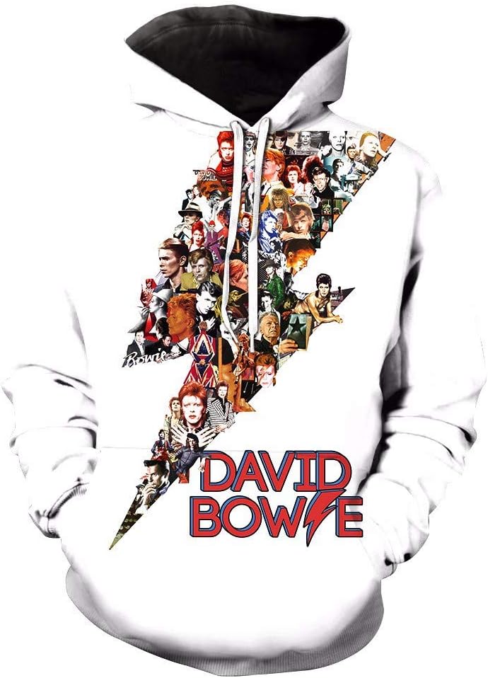 Hoodies Anime Game Mission Pattern David Bowie 3D Printing Casual Comfort Hooded Sweater Sweatshirts