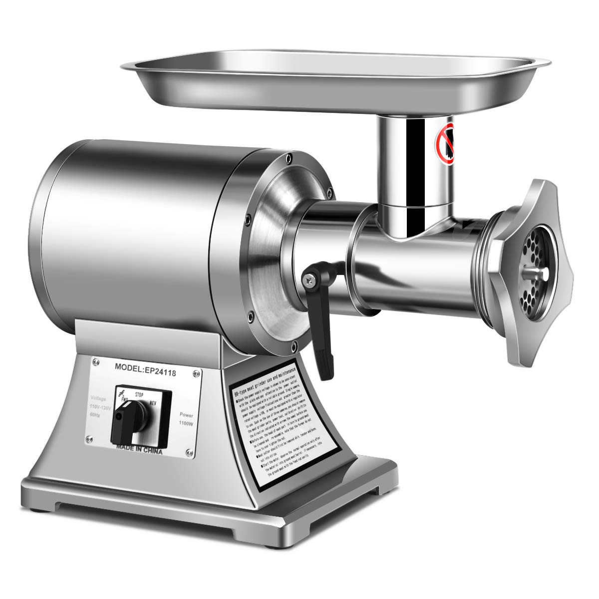 Kitchener Elite Electric Meat Grinder Sausage Stuffer 12 3 4 Hp