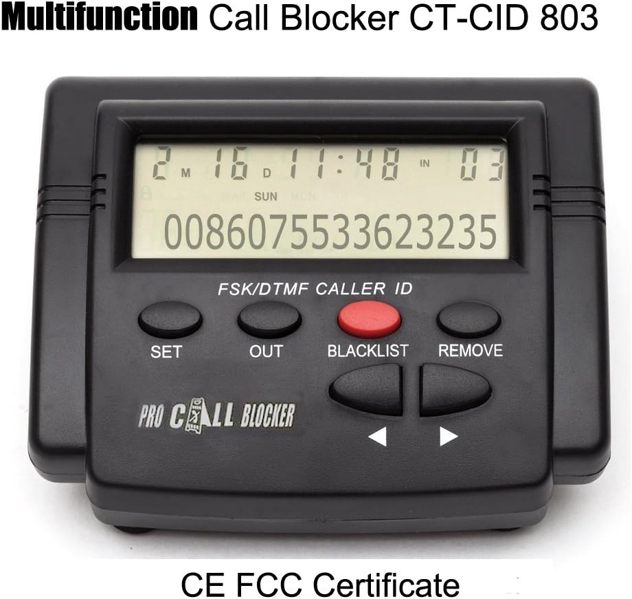 Cheeta® Powerful Multifunction Call Blocker With Call ID Display,Block All Spam Calls,Area Spam Calls,Private Calls,Calls Without Call ID