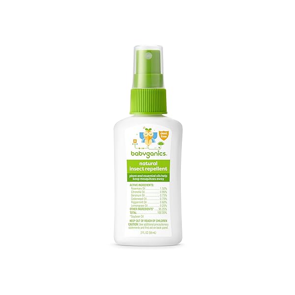 BABYGANICS INSECT SPRAY, 2OZ, 1 PACK, MADE WITH PLANT AND ESSENTIAL OILS, PACKAGING MAY VARY