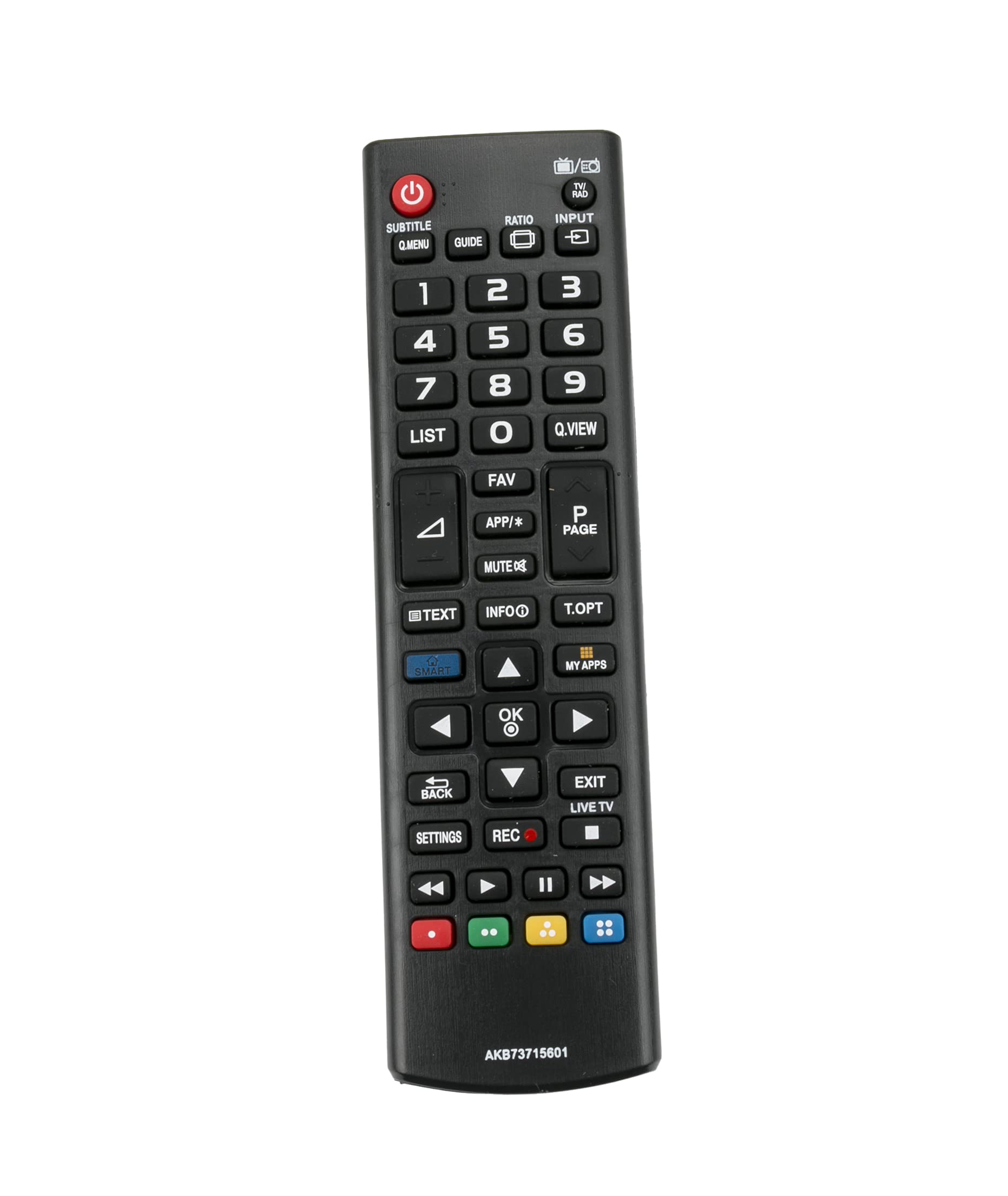 AULCMEET AKB73715601 Replacement Remote fit for LG Smart TV 47LN570S-ZE 47LN570V-ZE 47LN5758-ZE 47LN575S-ZE 47LN575V-ZE 47LN5757-ZE 47LN575R-ZE 47LN575U-ZE 47LN5778-ZK 42LA6678-ZB 32LA662S-ZC