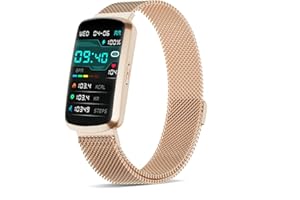 JYUAJOI Health Fitness Tracker, Smart Watch with 24/7 Heart Rate and Blood Pressure Monitor, Activity Tracker with Blood Oxygen, 120 Sport Mode Waterproof Sleep Tracker for Women Men