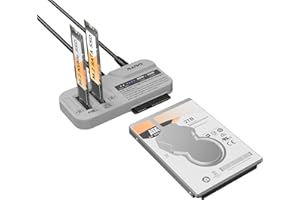 MAIWO M.2 NVMe & 2.5/3.5 SATA SSD HDD Cloner, 10Gbps Clone Station for M.2 SSD and 2.5/3.5 Inch SATA, USB C Hard Drive Reader