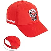 Desert Cactus Texas Tech University Baseball Hat TTU Red Raiders Brimmed Embroidered Hats Cap Adjustable Cloth Strap Adult (Style G1)