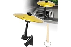 Car Cymbal Air Vent,Car Symbol Drum Vent,Mini Drum Symbal for Car,Mini Cymbal for Car Dash,Easy to Install,Fun Music Gifts fo