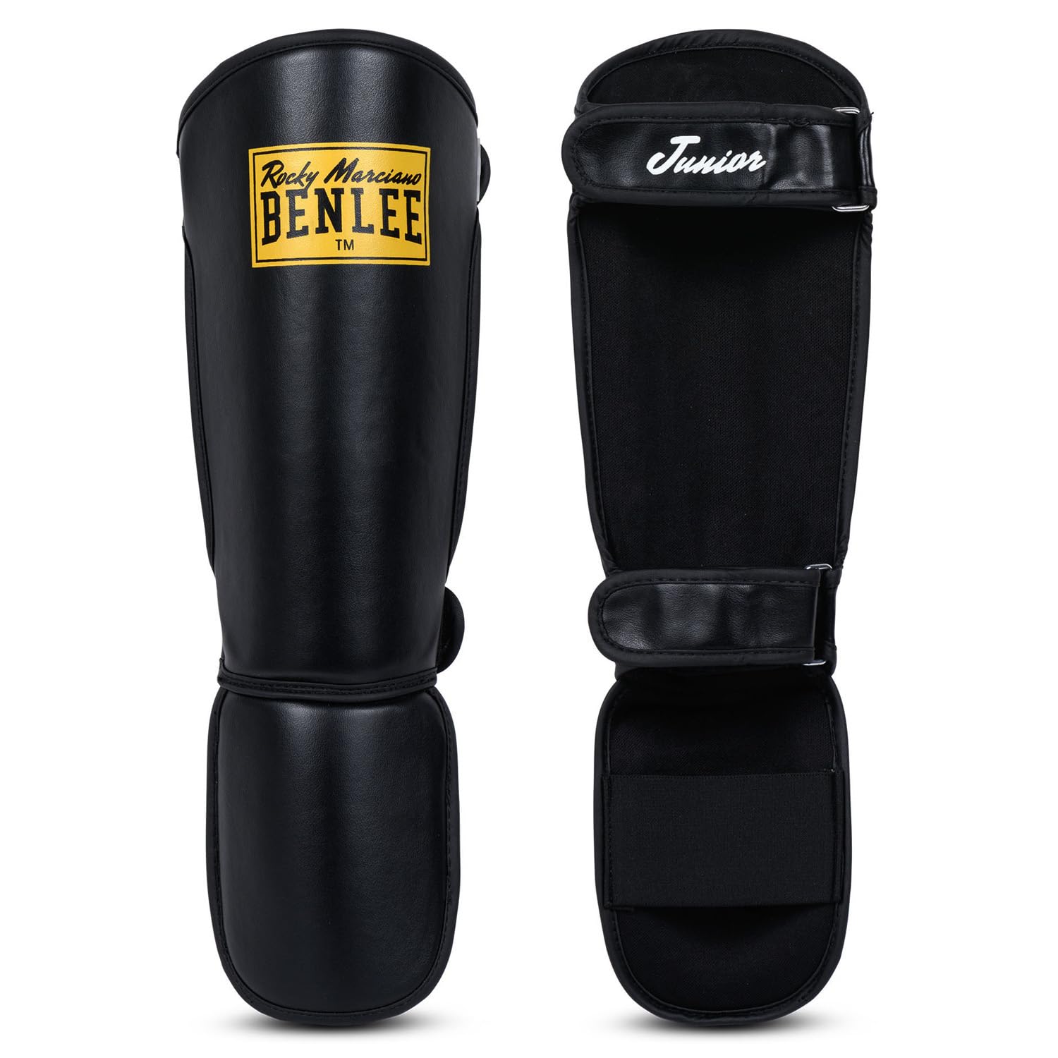 Ben Lee Rocky Marciano Unisex Youth Guardian Junior Instep Shin Guards, Black