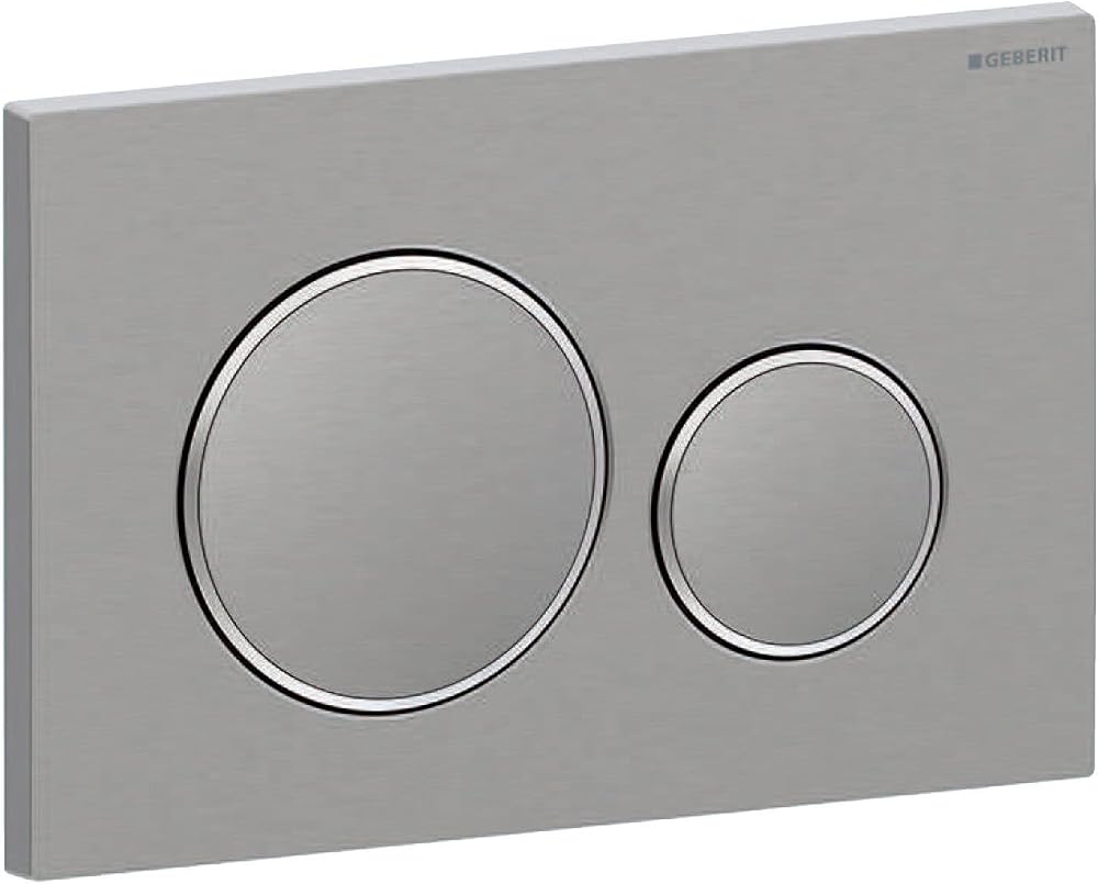 Geberit Sigma 20 Actuator Plate Rushed Polished Stainless Steel 115.882.SN.1