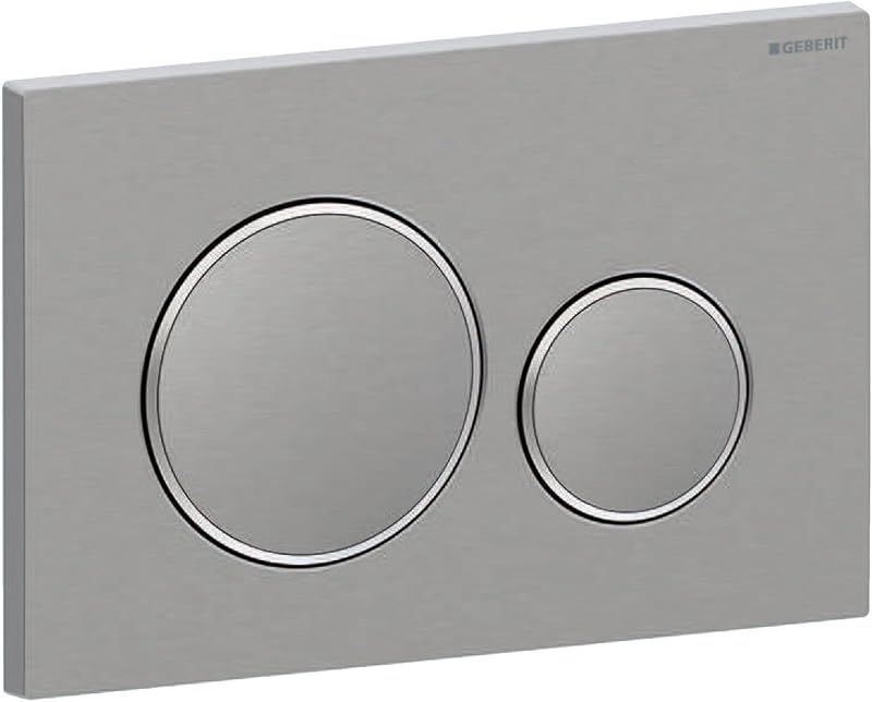 Geberit Sigma 20 Actuator Plate Rushed Polished Stainless Steel 115.882.SN.1