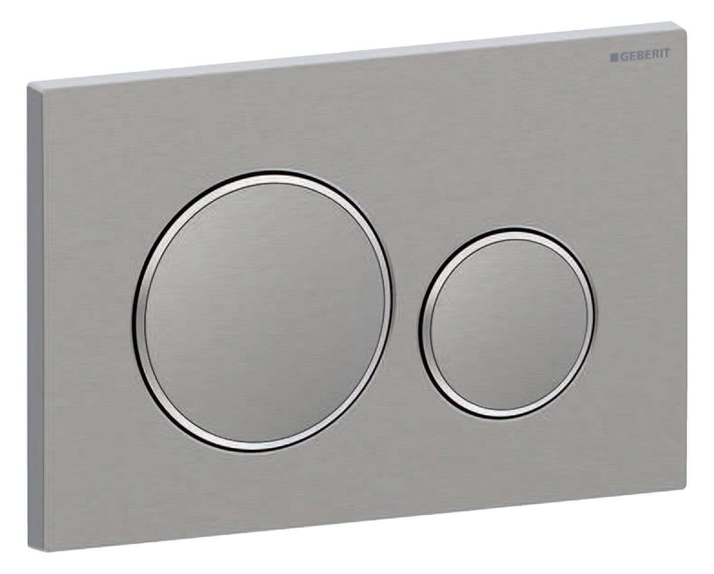 Geberit Sigma 20 Actuator Plate, Rushed/Polished Stainless Steel, 1 Piece, 115.882. SN. 1