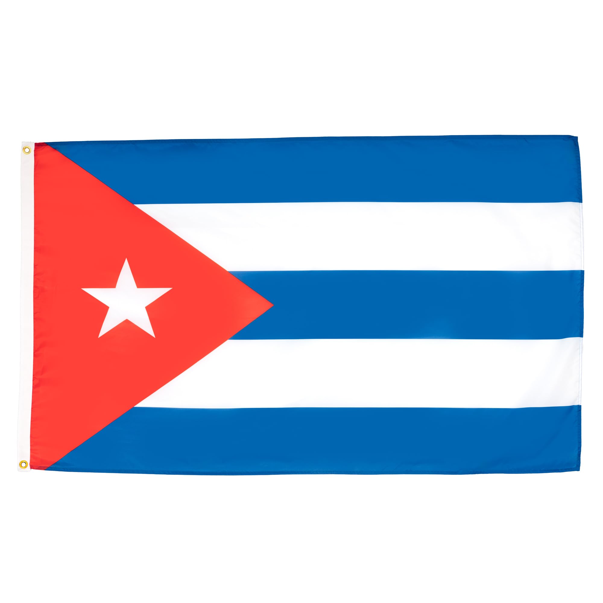 AZ FLAG - Cuba Flag - 3x5 Ft - 100D Polyester Cuban Banner with Two Metal Grommets - Fade Resistant - Vivid Colors - 3' x 5' Feet - 150x90 Cm