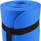 Fashion Thirsty NORTHERN Yoga Mat 10mm Thick Non Slip Large Surface Carry Strap view 3