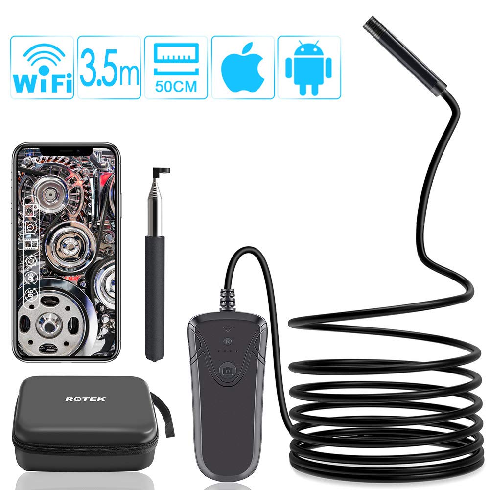 Rotek WiFi Endoscope, Wireless Inspection Camera 19.7 Amazon.co.uk
