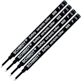 4 Pack - Schmidt 888 Black Fine Rollerball Refill