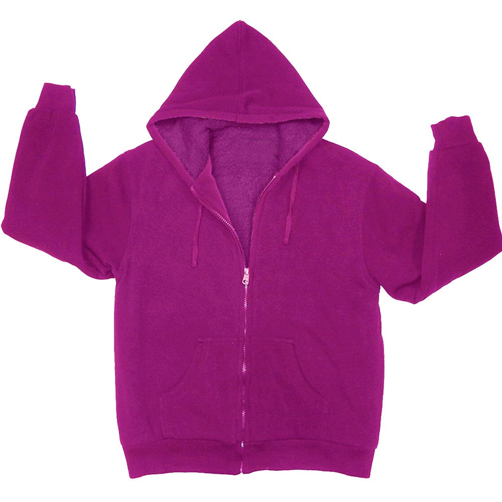 women's sherpa lined full zip hoodie