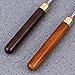 BESTONZON 2pcs Portable Stainless Steel Ice Pick Ice Tool Tea Needle Tea Knife with Copper Handle(Rosewood)