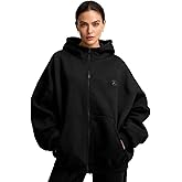 MIANZHI Womens Oversized Hoodies Sweatshirts Fall Fashion 2025 Zip Up Sweaters Winter Clothes