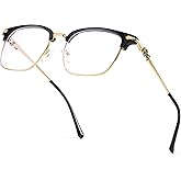 Chicid Classic Black Thick Square Frame Clear Lens Glasses for Women Men Non Prescription Eyeglasses
