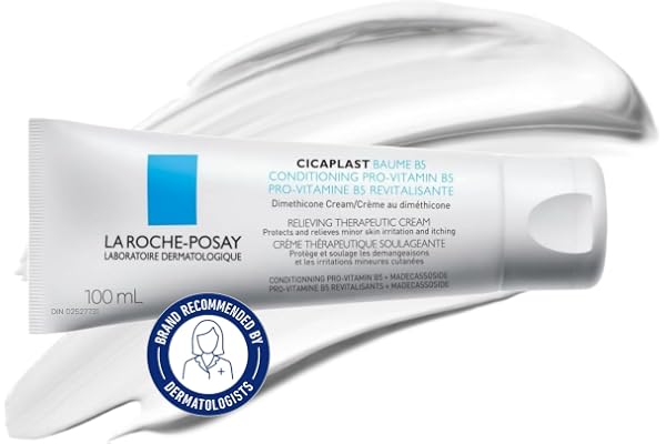 La Roche Posay Cicaplast Baume B5, Multi-Purpose Soothing Balm for Dry Skin, Absorbs Quickly, Non-Sticky, Glassy Skin Finish,