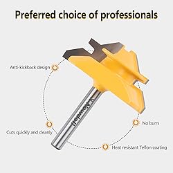 Newdeli 1/4-inch Shank 45 Degree Lock Miter Router