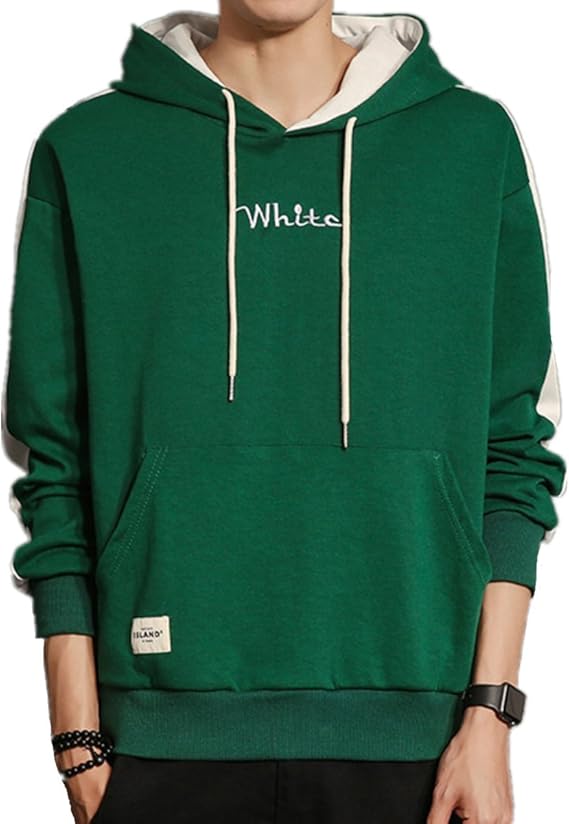 Amazon Infabe メンズ パーカー 長袖 アウター トップス かっこいい シンプル おしゃれ カジュアル スポーツ きれいめ ゆったり ロング丈 トレーナー 冬 秋 春 無地 フル 秋冬 トレーナー パーカー 通販